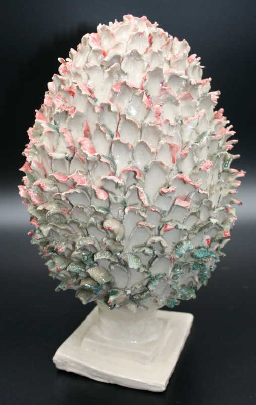 Ceramic sculpture called dragon egg